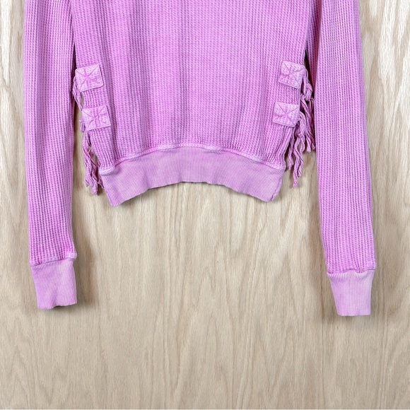 Free People Cropped Interlaken Thermal Top - Picture 3 of 9